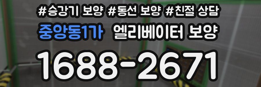 중앙동1가 엘리베이터 보양