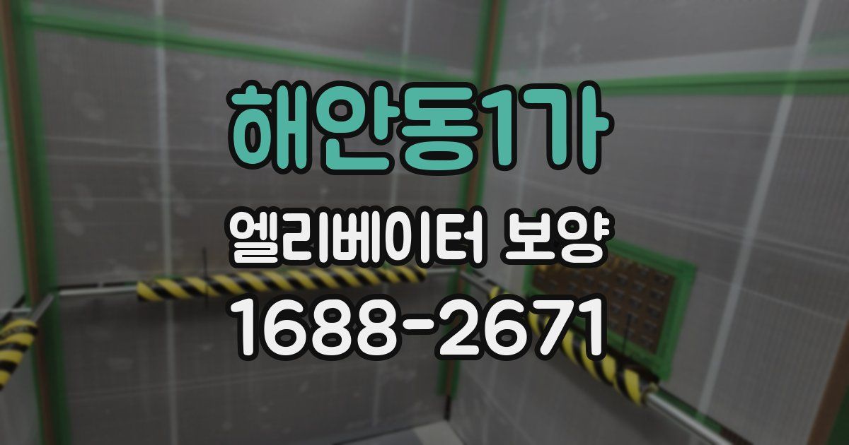 해안동1가 엘리베이터 보양