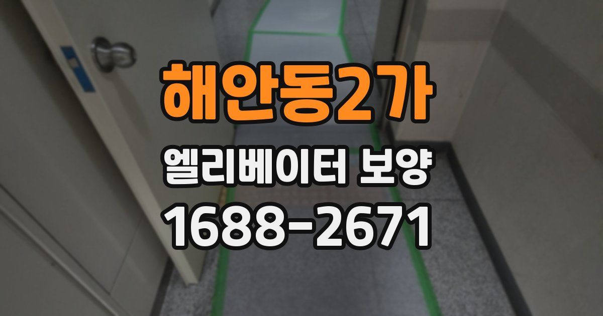 해안동2가 엘리베이터 보양