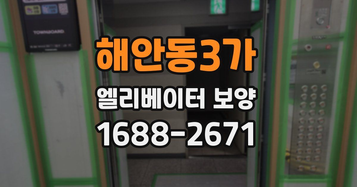 해안동3가 엘리베이터 보양
