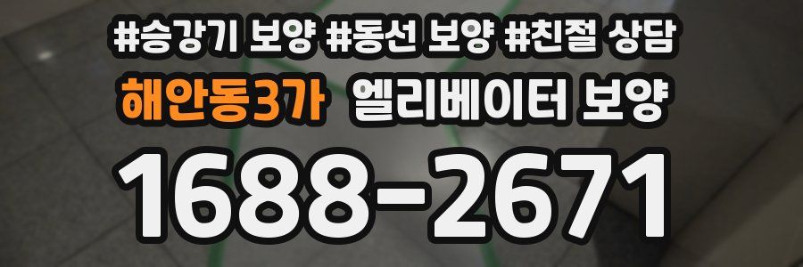 해안동3가 엘리베이터 보양