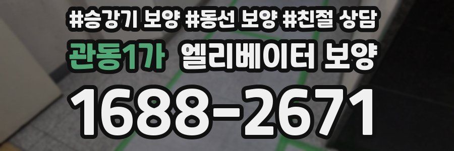 관동1가 엘리베이터 보양