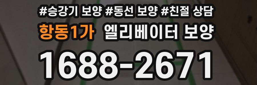 항동1가 엘리베이터 보양