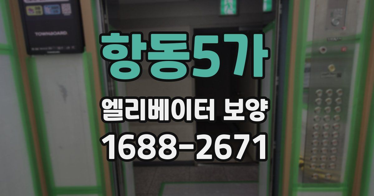 항동5가 엘리베이터 보양