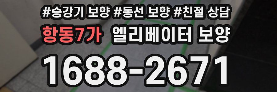 항동7가 엘리베이터 보양