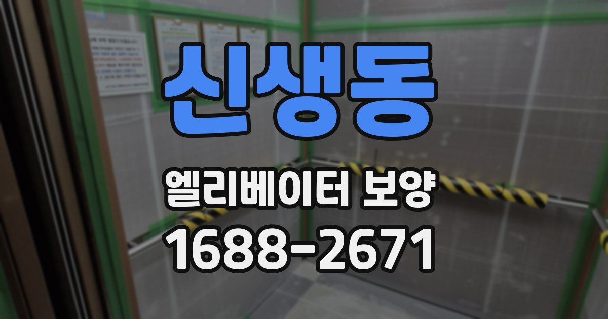 신생동 엘리베이터 보양