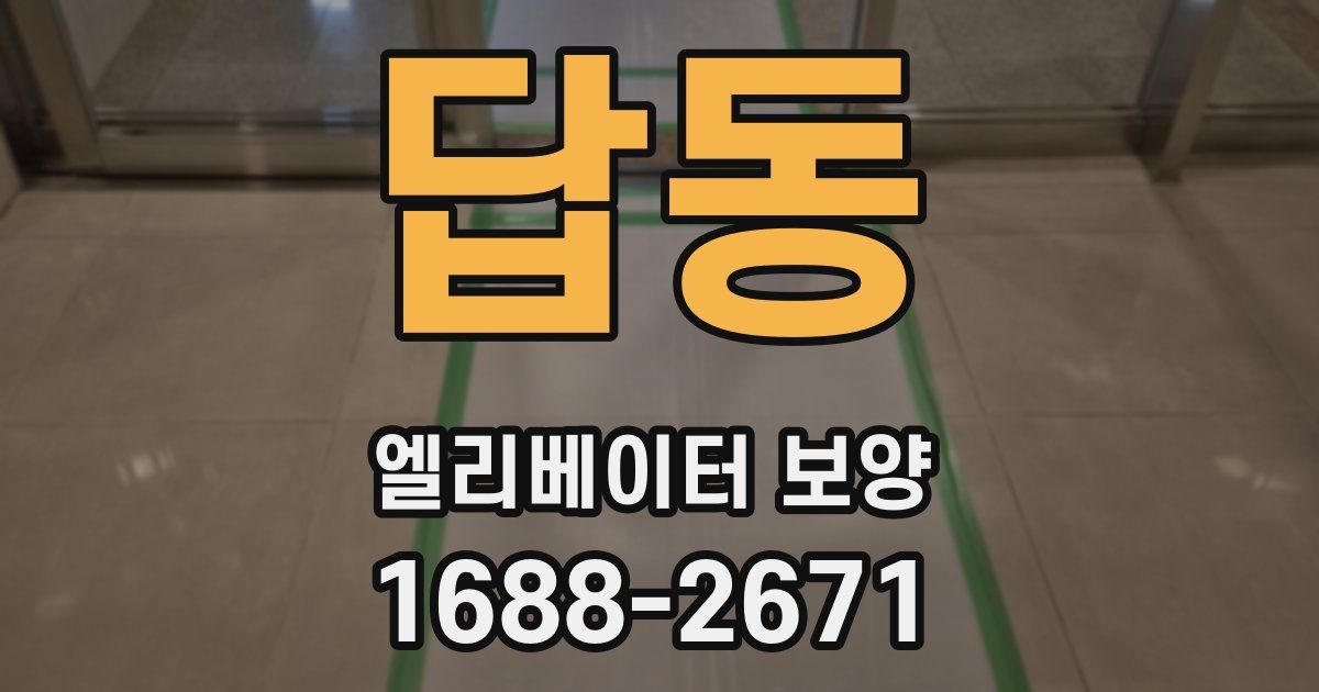 답동 엘리베이터 보양
