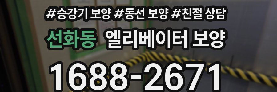 선화동 엘리베이터 보양