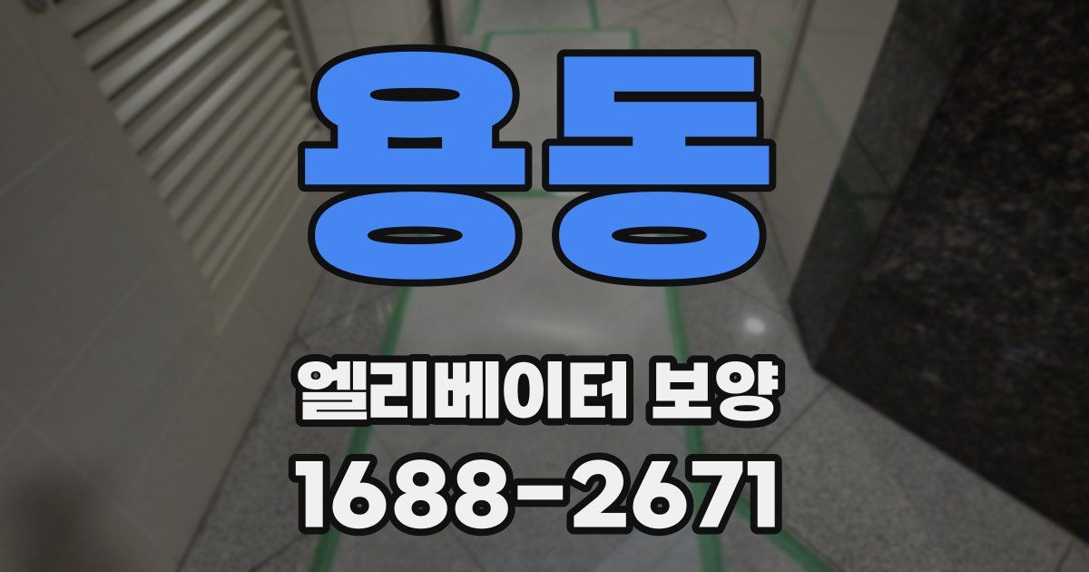 용동 엘리베이터 보양