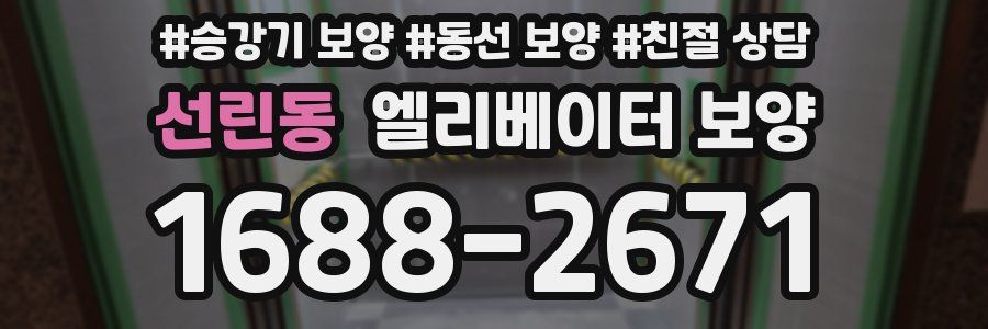 선린동 엘리베이터 보양