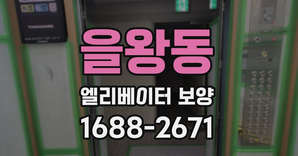 을왕동 엘리베이터 보양