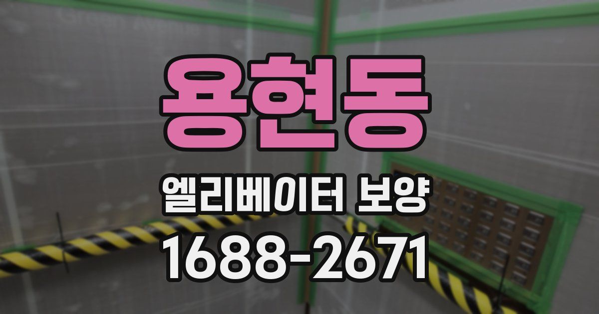 용현동 엘리베이터 보양