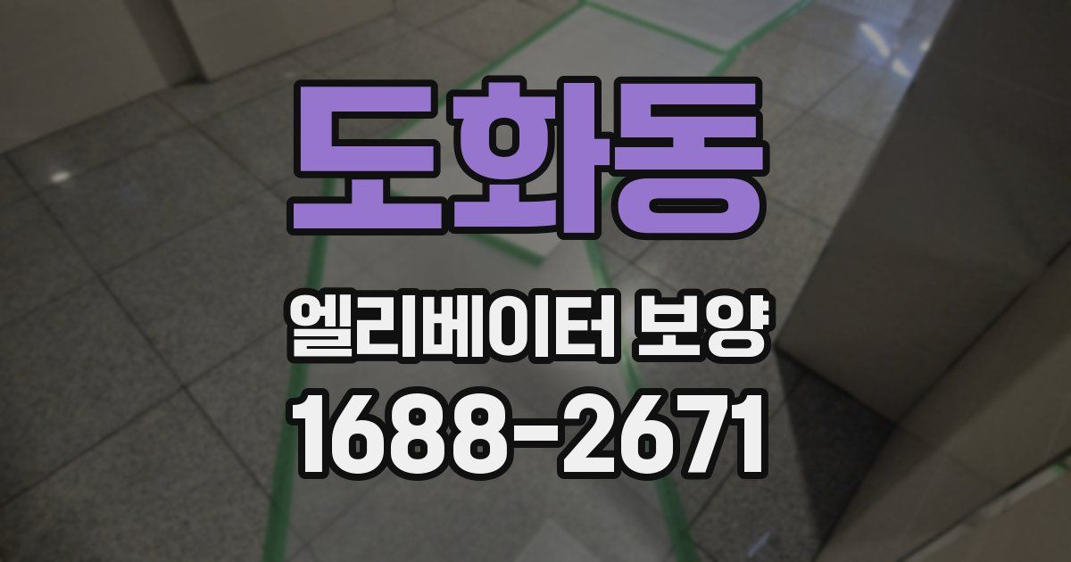 도화동 엘리베이터 보양