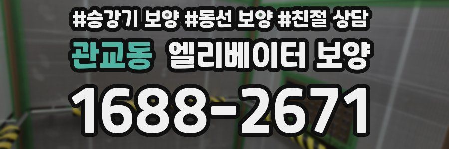 관교동 엘리베이터 보양