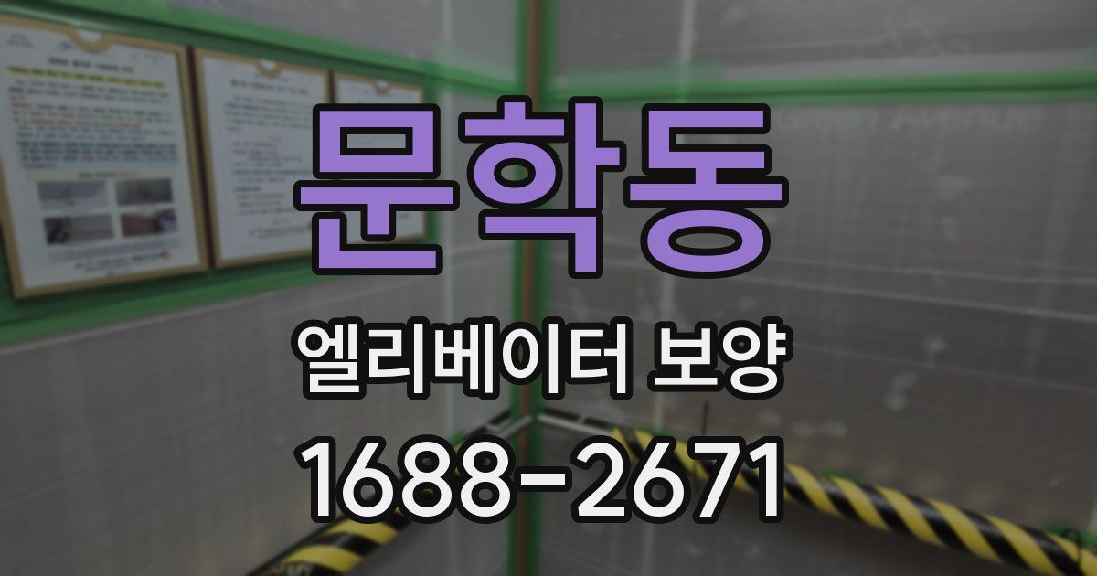 문학동 엘리베이터 보양