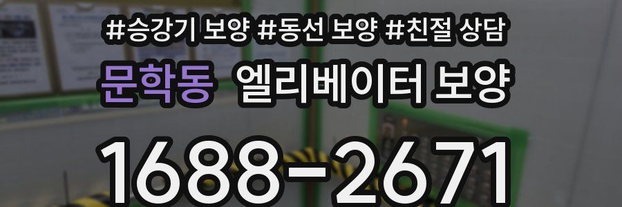 문학동 엘리베이터 보양