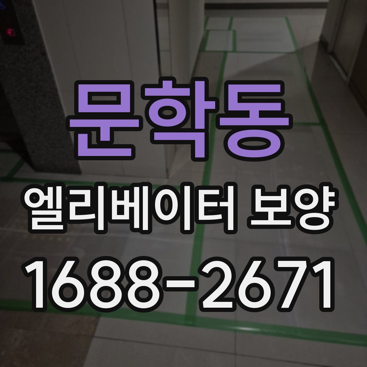 문학동 엘리베이터 보양