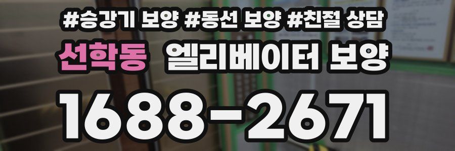 선학동 엘리베이터 보양