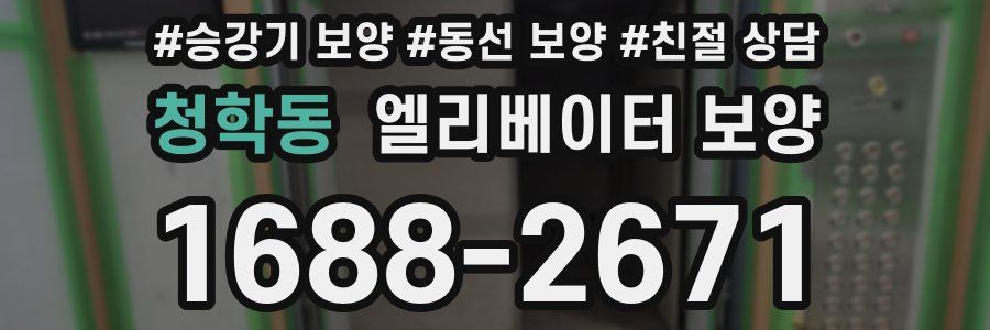 청학동 엘리베이터 보양
