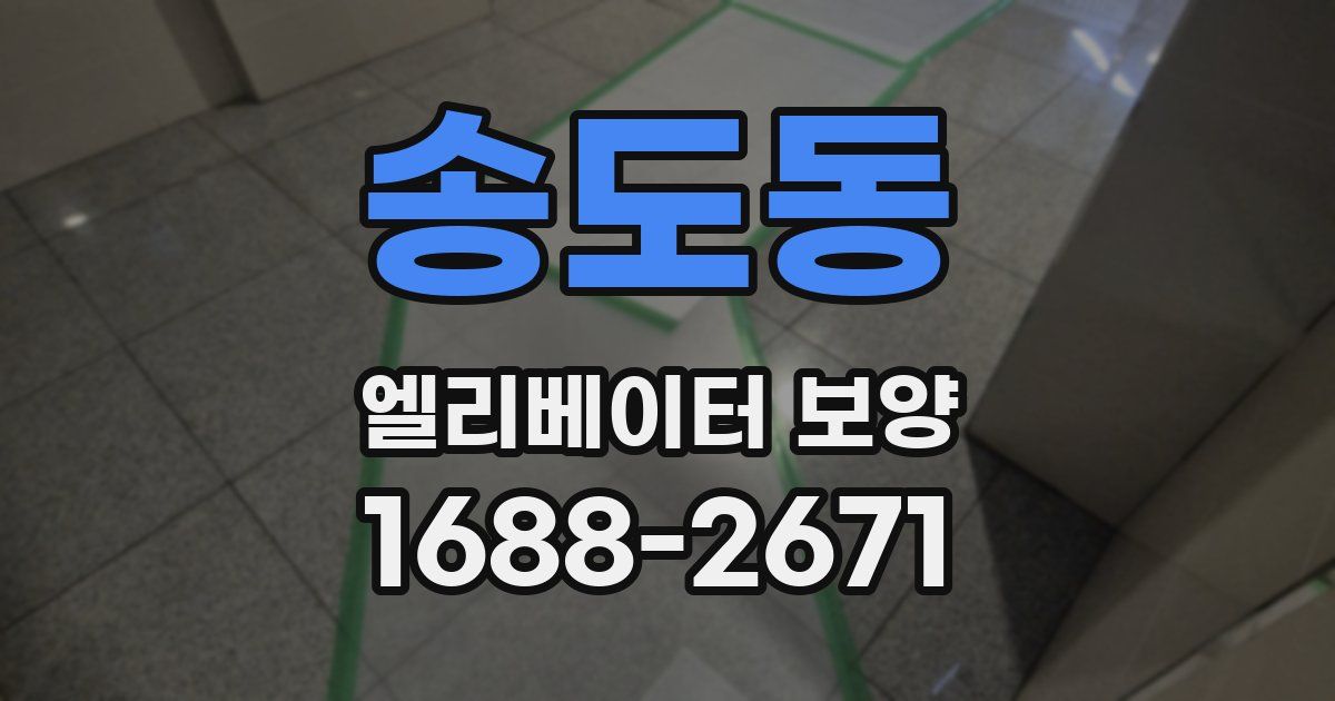 송도동 엘리베이터 보양