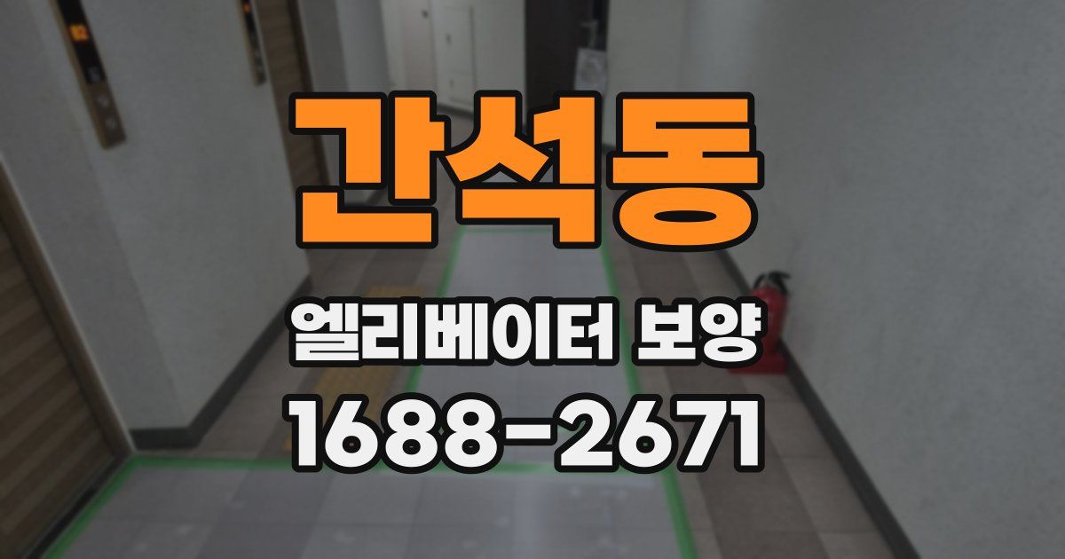간석동 엘리베이터 보양