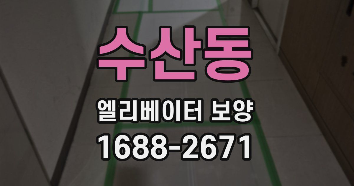 수산동 엘리베이터 보양