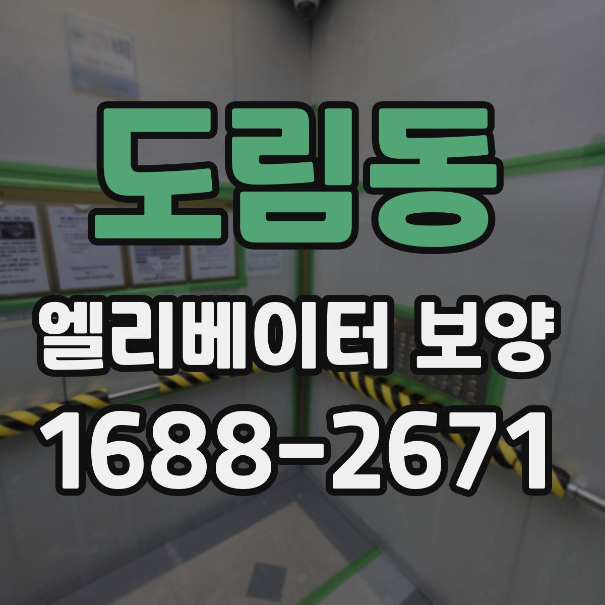 도림동 엘리베이터 보양