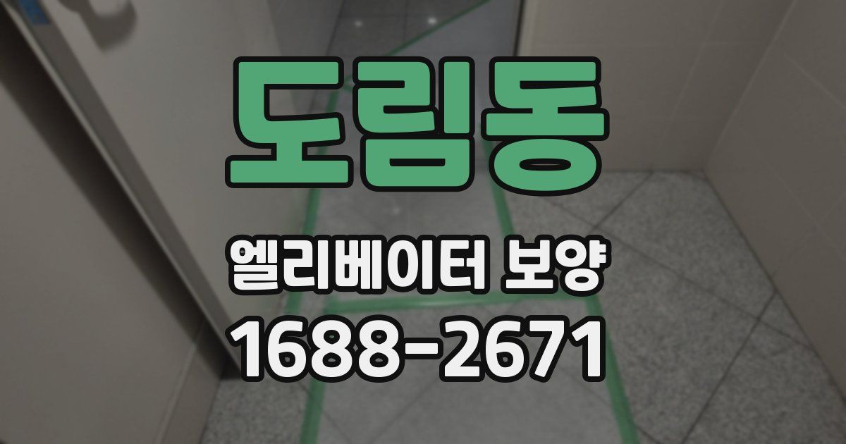 도림동 엘리베이터 보양