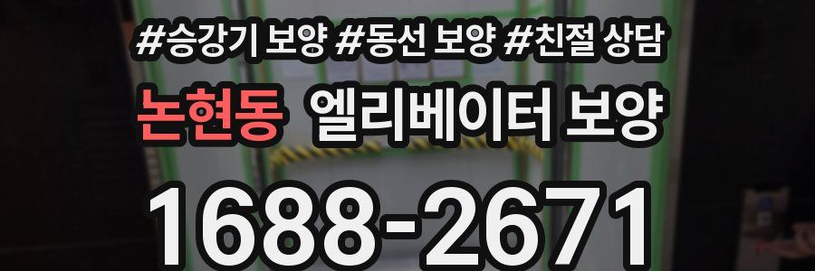 논현동 엘리베이터 보양