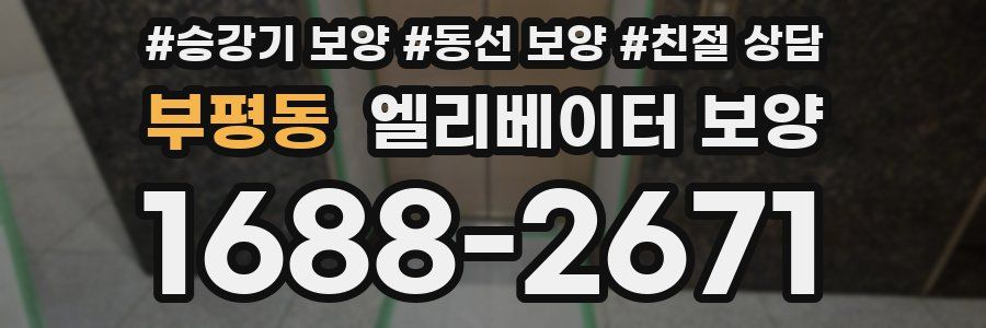 부평동 엘리베이터 보양