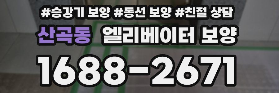 산곡동 엘리베이터 보양
