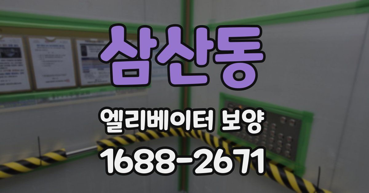 삼산동 엘리베이터 보양