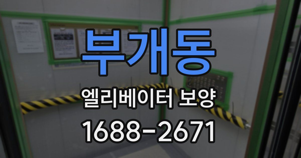 부개동 엘리베이터 보양