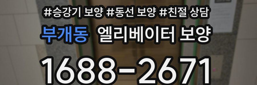 부개동 엘리베이터 보양