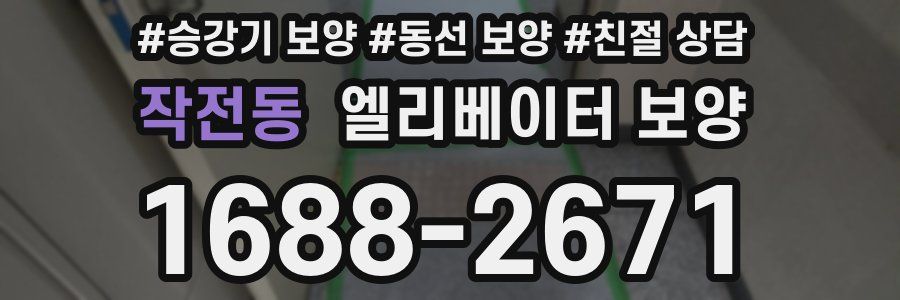 작전동 엘리베이터 보양