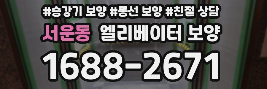 서운동 엘리베이터 보양