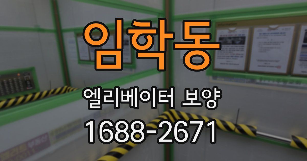 임학동 엘리베이터 보양