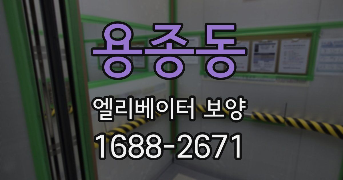 용종동 엘리베이터 보양
