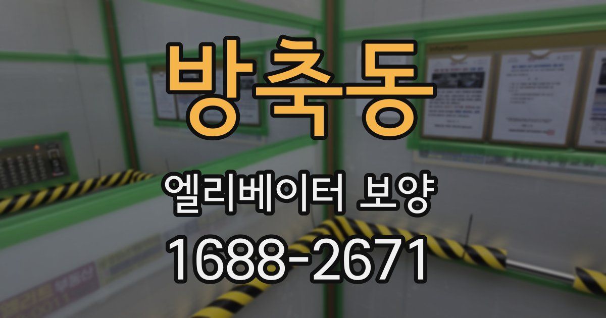 방축동 엘리베이터 보양