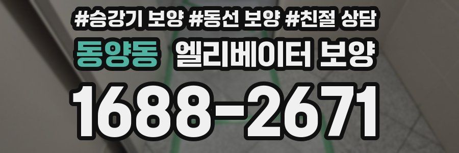 동양동 엘리베이터 보양