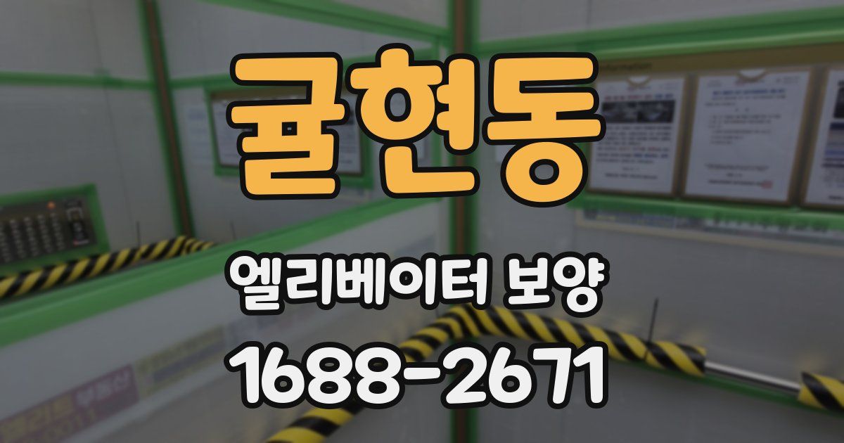 귤현동 엘리베이터 보양