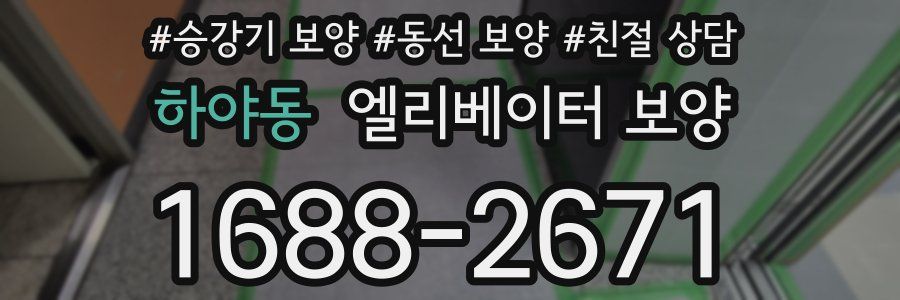 하야동 엘리베이터 보양