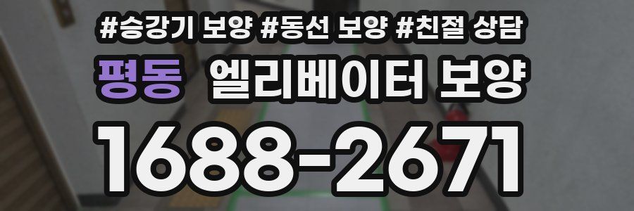 평동 엘리베이터 보양