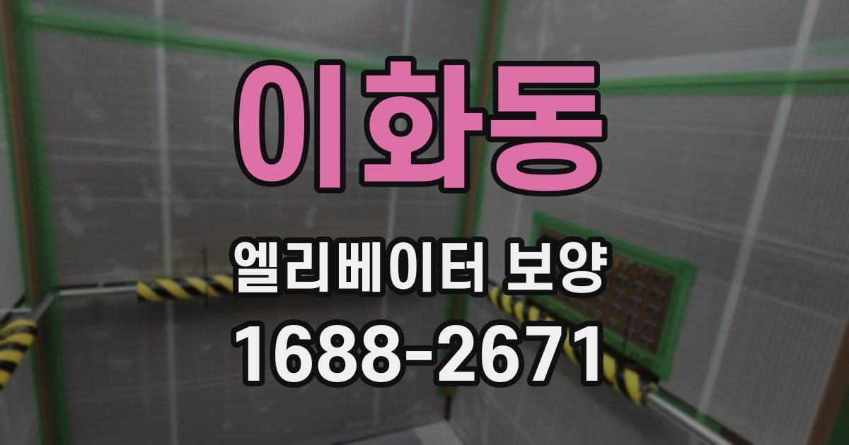 이화동 엘리베이터 보양