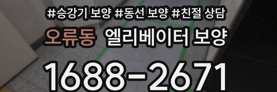오류동 엘리베이터 보양