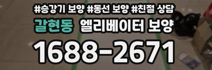 갈현동 엘리베이터 보양