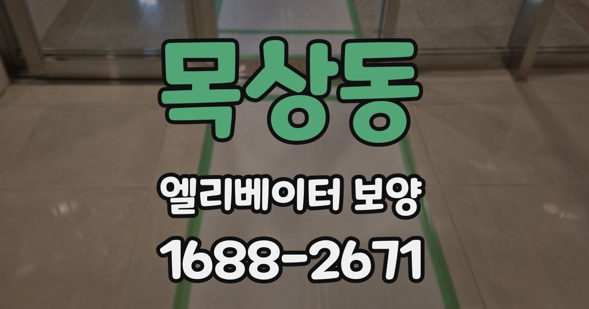목상동 엘리베이터 보양