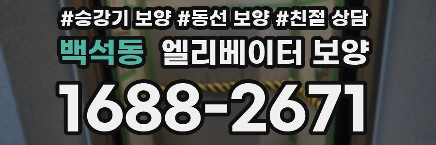 백석동 엘리베이터 보양