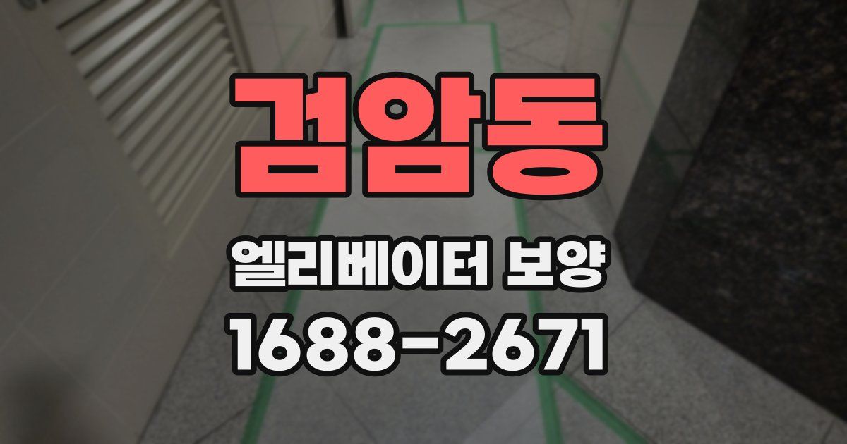 검암동 엘리베이터 보양