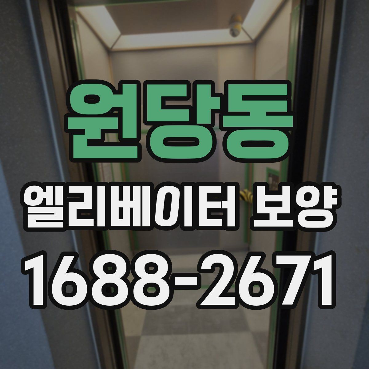 원당동 엘리베이터 보양 올바르게 진행하는 방법